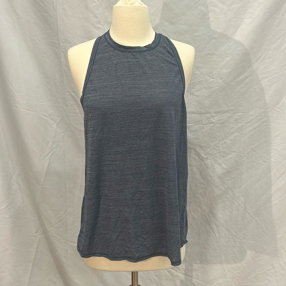 Lululemon high neck racerback tie tank top 8 blue
